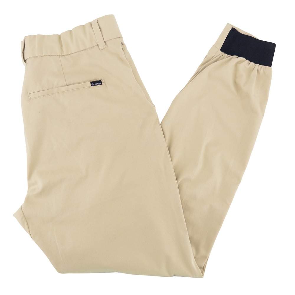 Good Good Golf Mens 32 Joggers Tan Performance Elastic Cuff Pants Golfcore